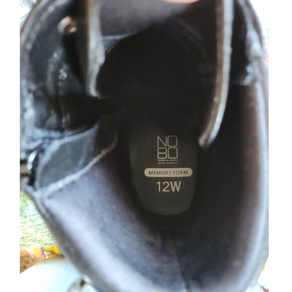 No Boundaries Studded Heeled Moto Boots, womens size 12 wide - Picture 6 of 6